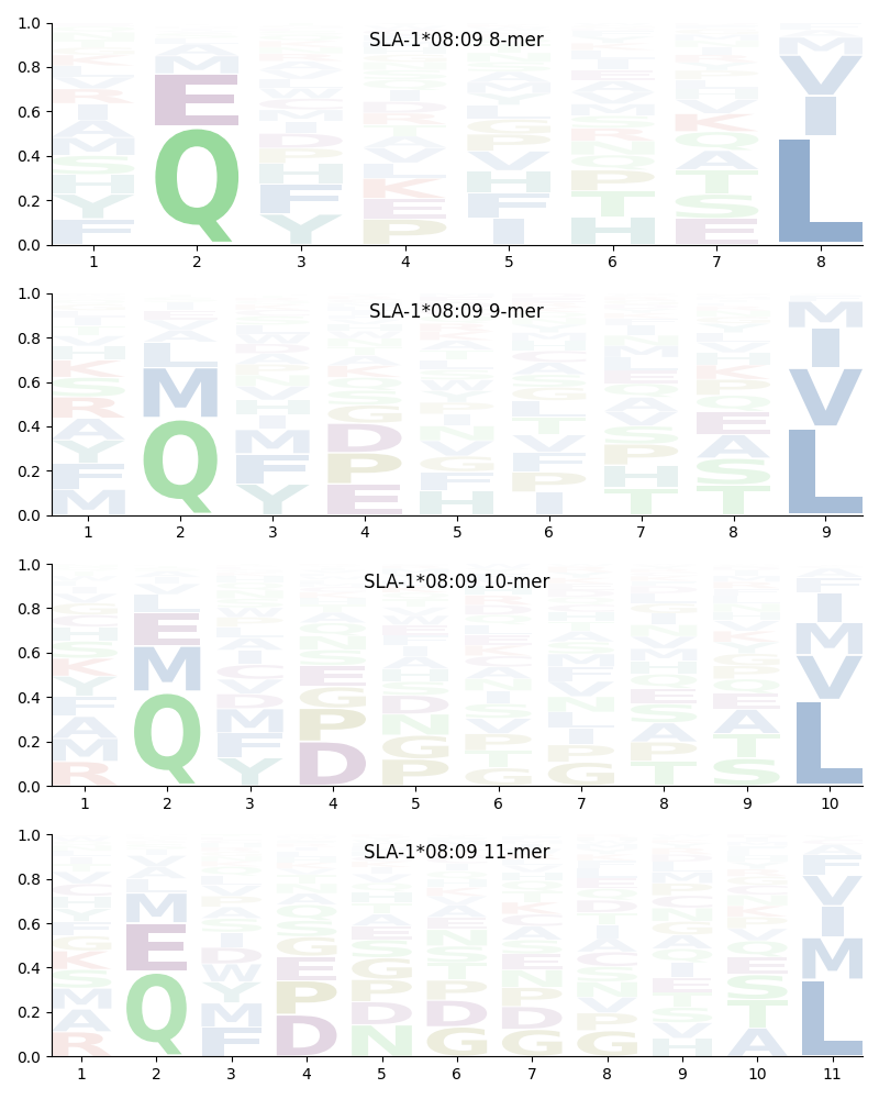 SLA-1*08:09 motif