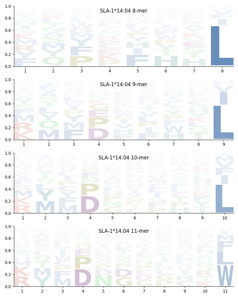 SLA-1*14:04 motif