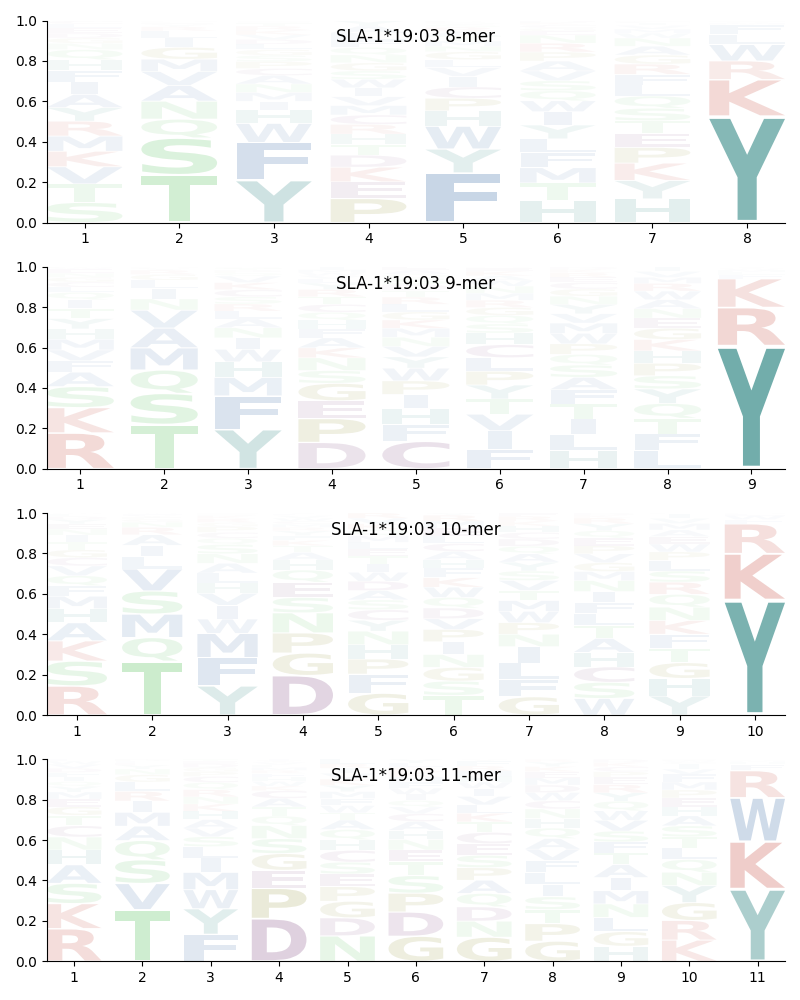 SLA-1*19:03 motif