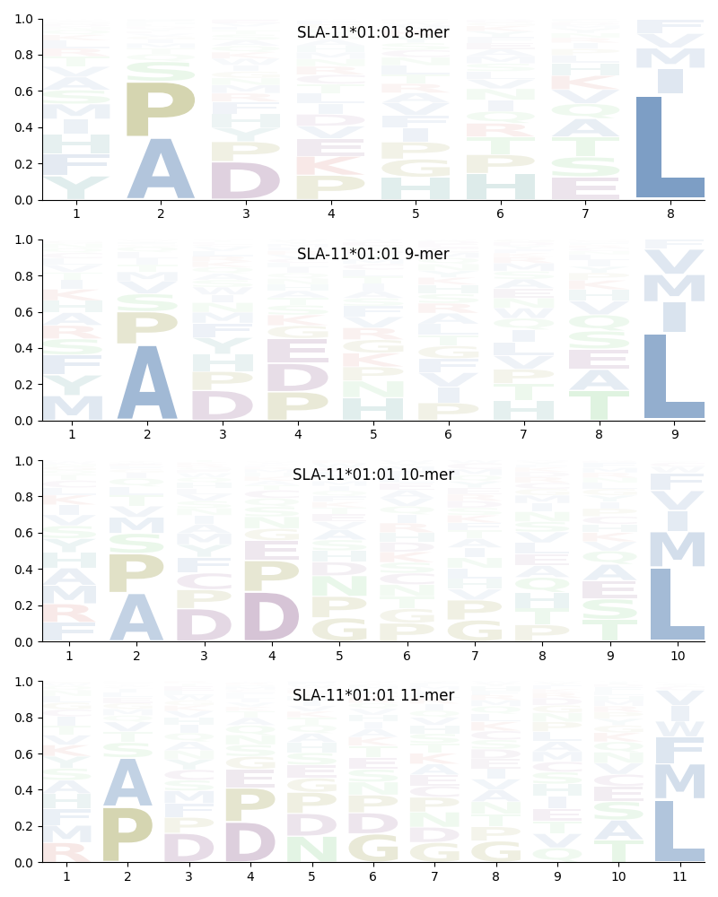 SLA-11*01:01 motif